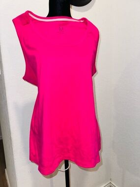 Isaac Mizrahi Neon Pink Sleeveless Tank Top